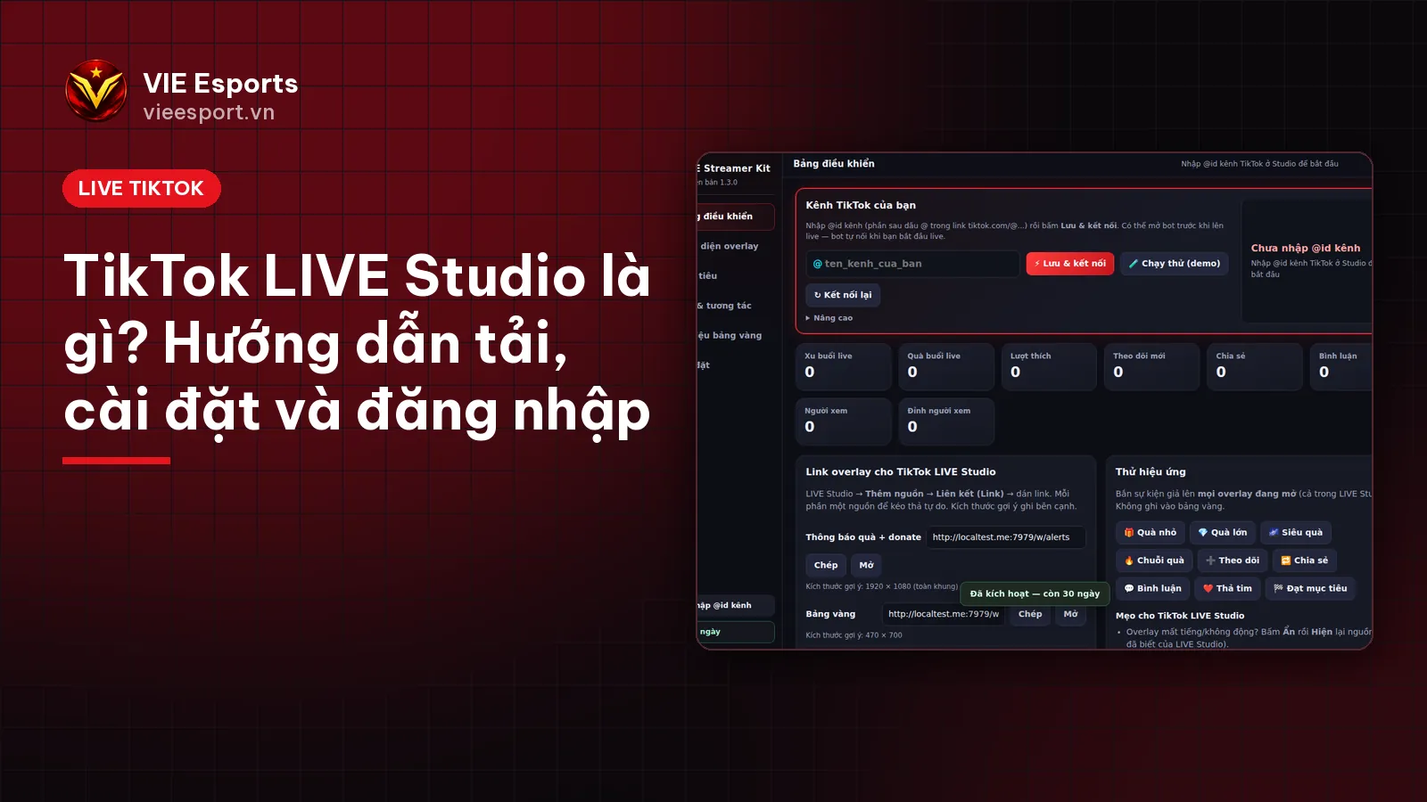 Ảnh bìa VIE Esports: TikTok LIVE Studio là gì và cách tải, cài đặt, đăng nhập
